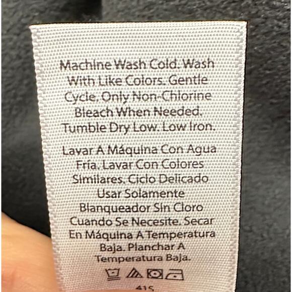 AVIA Women’s Black Full Zip Faux Shearling Hooded Vest Front Pockets K606 - Picture 15 of 15